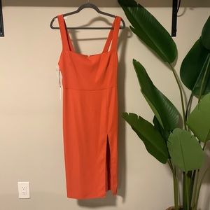 Aritzia Babaton Avenir Dress in Sinopia